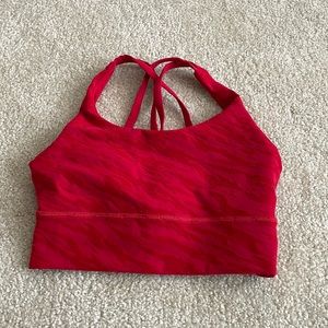 Lululemon Energy Bra Special Edition Red And Gold Tiger Size 2